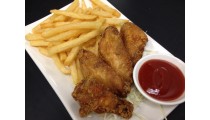 4p. Fried Chicken Wings w/ FF